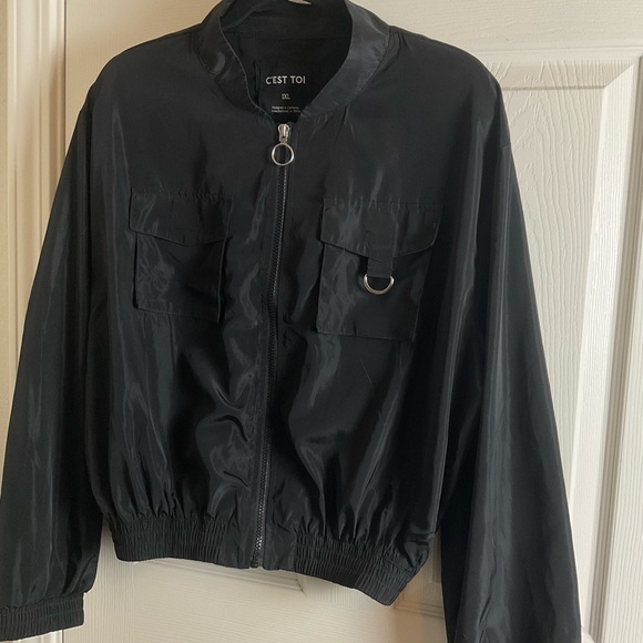 C’EST TOI 1XL Women Black Jacket Size 1XL - Picture 3 of 7
